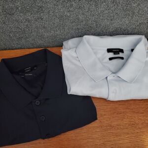 Vince Glacier Polo Shirt Mens Size XL Pima Cotton Lot Of 2 Golf Outdoor Preppy